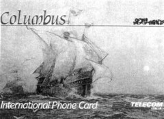 Columbus International Phone Card TELECOM ITALIA