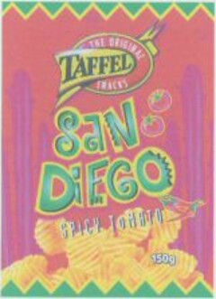 THE ORIGINAL TAFFEL SNACKS SAN DIEGO SPICY TOMATO