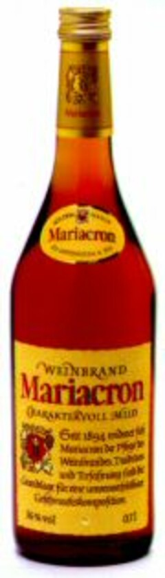 WEINBRAND Mariacron CHARAKTERVOLL MILD