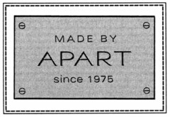 MADE BY APART since 1975