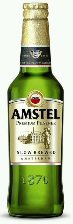 1870 AMSTEL PREMIUM PILSENER SLOW BREWED AMSTERDAM