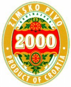 ZIMSKO PIVO 2000 PRODUCT OF CROATIA