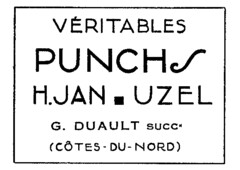 YÉRITABLE PUNCHS H.JAN UZEL GDUAULT SUCC. (CÔTES-DU-NORD)