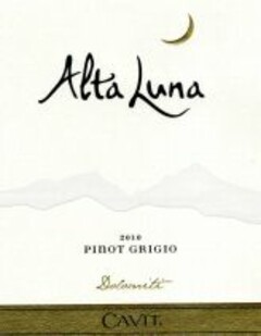 Alta Luna 2010 PINOT GRIGIO Dolomiti