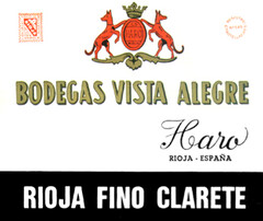 BODEGAS VISTA ALEGRE Haro RIOJA FINO CLARETE