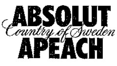 ABSOLUT APEACH Country of Sweden