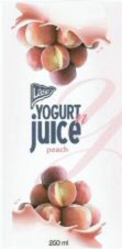 Lase YOGURT n juice peach