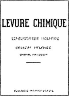 LEVURE CHIMIQUE