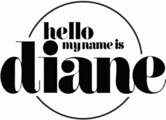 hello my name is diane