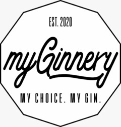 EST. 2020 myGinnery MY CHOICE. MY GIN.