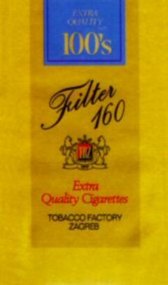 Filter 160 TDZ 1817 Extra Quality Cigarettes TOBACCO FACTORY ZAGREB