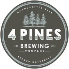 4 PINES BREWING COMPANY HANDCRAFTED BEER BREWED NATURALLY