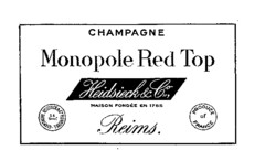 CHAMPAGNE Monopole Red Top Heidsieck & Co