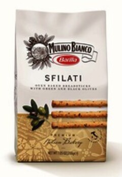 MULINO BIANCO Barilla - SFILATI OVEN BAKED BREADSTICKS WITH GREEN AND BLACK OLIVES - PREMIUM Italian Bakery - PRODUCT OF ITALY