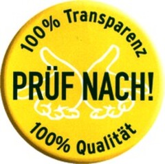 PRÜF NACH! 100% Transparenz 100% Qualität