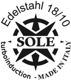 Edelstahl 18/10 SOLE turboinduction MADE IN ITALY