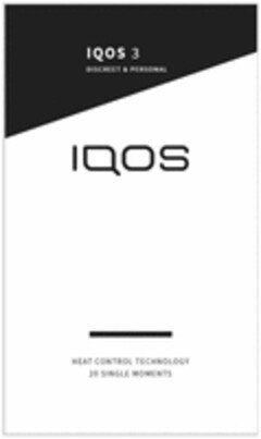 IQOS 3 IQOS HEAT CONTROL TECHNOLOGY 20 SINGLE MOMENTS