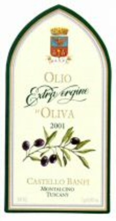 OLIO Extra Vergine D'OLIVA 2001 CASTELLO BANFI MONTALCINO TUSCANY