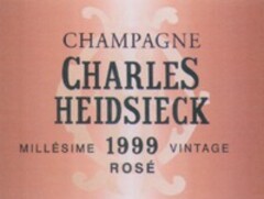 CHAMPAGNE CHARLES HEIDSIECK MILLÉSIME 1999 VINTAGE ROSÉ