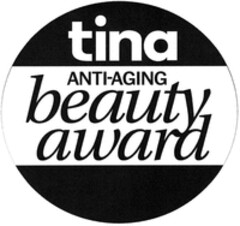 tina ANTI-AGING beauty award