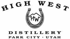 HIGH WEST HW DISTILLERY PARK CITY UTAH