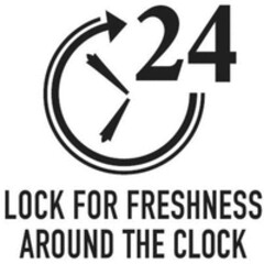 24 LOCK FOR FRESHNESS AROUND THE CLOCK