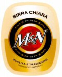 M&N BIRRA CHIARA QUALITA E TRADIZIONE