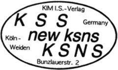 KSS new ksns KSNS KIM I.S.-Verlag Germany Köln-Weiden Bunzlauerstr. 2