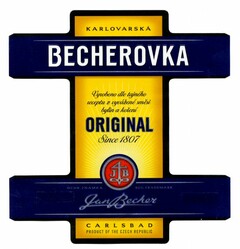 KARLOVARSKA BECHEROVKA ORIGINAL Since 1807
