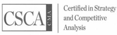 CSCA CMA Certified in Strategy and Competitive Analysis