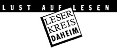 LUST AUF LESEN LESER KREIS DAHEIM