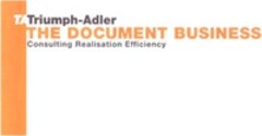 TATriumph-Adler THE DOCUMENT BUSINESS Consulting Realisation Efficiency