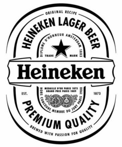 Heineken LAGER BEER PREMIUM QUALITY