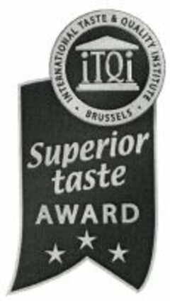 iTQi INTERNATIONAL TASTE & QUALITY INSTITUTE BRUSSELS Superior taste AWARD