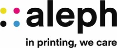 aleph in printing, we care