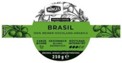 MiNGES PROJECT COFFEE BRASIL 100% REINER HOCHLAND-ARABICA GANZE BOHNE GESCHMACK BLUMIG AROMATISCH RÖSTGRAD INTENSITÄT ORIGINAL