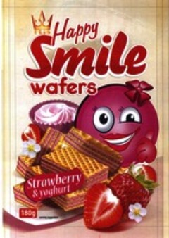 FLIS Happy Smile wafers Strawberry & yoghurt 180g