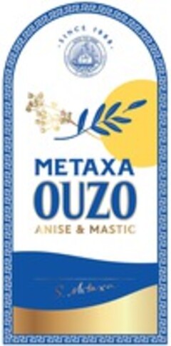 SINCE 1888 METAXA OUZO ANISE & MASTIC S. Metaxa