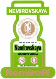 Nemirovskaya OSOBAYA VODKA Nemiroff