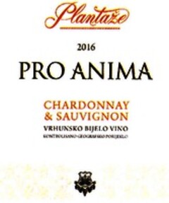 Plantaže PRO ANIMA CHARDONNAY & SAUVIGNON