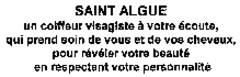 SAINT ALGUE un coiffeur visagiste à votre écoute, qui prend soin de vous et de vos cheveux, pour révéler votre beauté en respectant votre personnalité