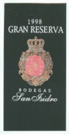 GRAN RESERVA BODEGAS SAN ISIDRO 1998