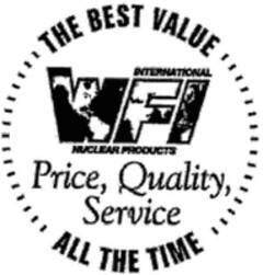 WFI THE BEST VALUE ALL THE TIME Price, Quality, Service INTERNATIONAL NUCLEAR PRODUCTS
