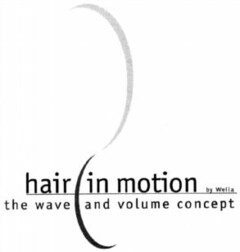 hair in motion by Wella the wave and volume concept