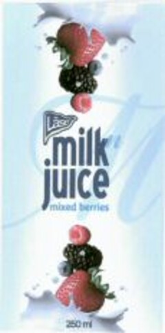 Lase milk n juice mixed berries