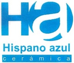 Ha Hispano azul cerámica