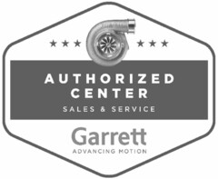 Garrett AUTHORIZED CENTER SALES & SERVICE Garrett ADVANCING MOTION