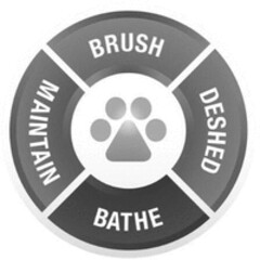 BRUSH DESHED BATHE MAINTAIN