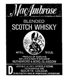 Mac Ambrose BLENDED SCOTCH WHISKY