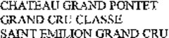 CHATEAU GRAND PONTET GRAND CRU CLASSE SAINT EMILION GRAND CRU